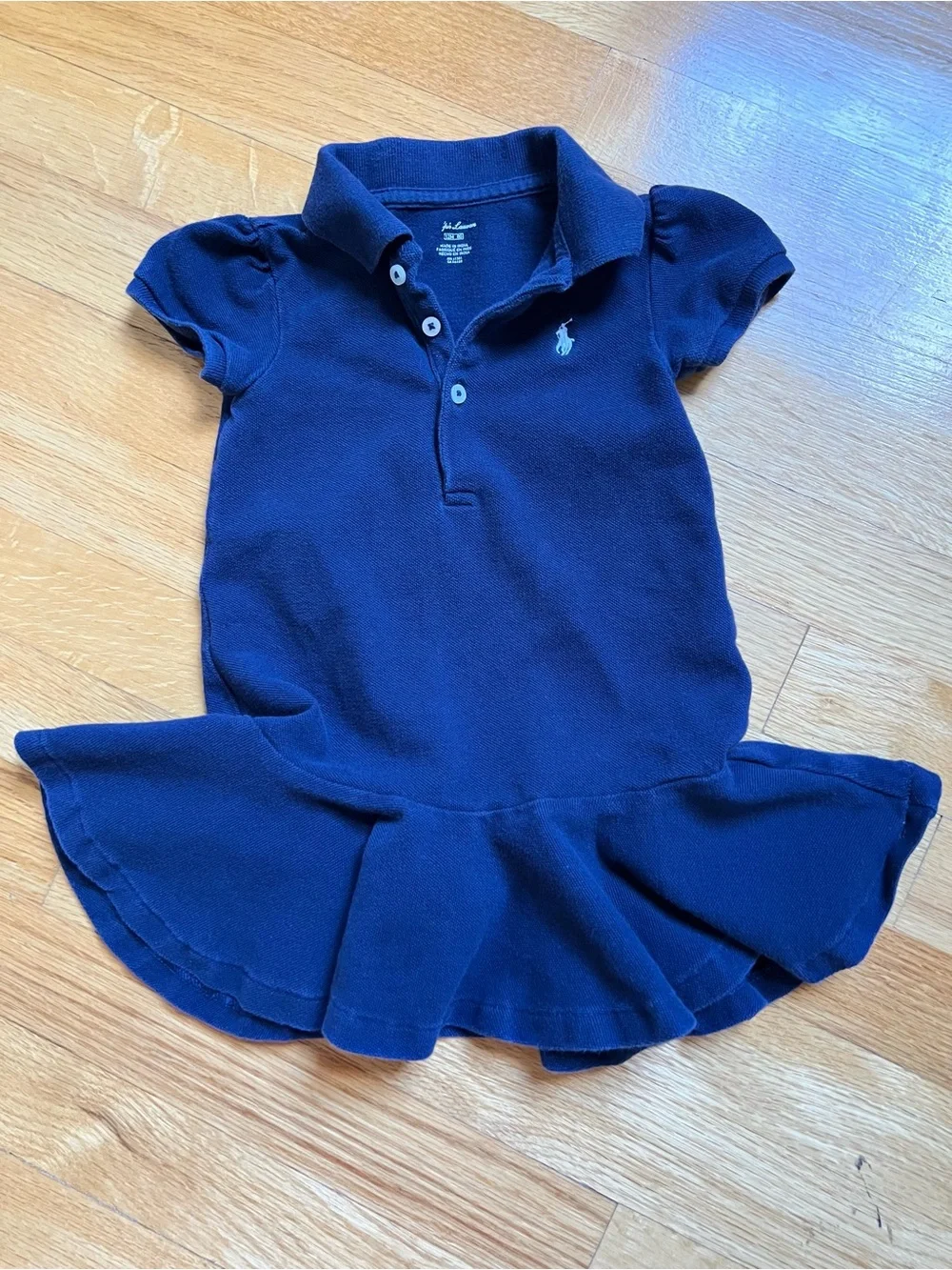 Ralph Lauren Girls' Navy Polo Dress size 12M